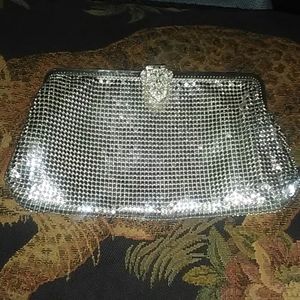 Vintage 1930's Silver Metal Mesh Clutch